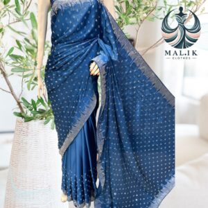 Original Korean Stones Work Saree