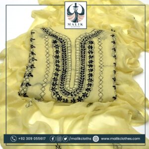 Handmade Pakka Makri Tanka on Soft Chiffon